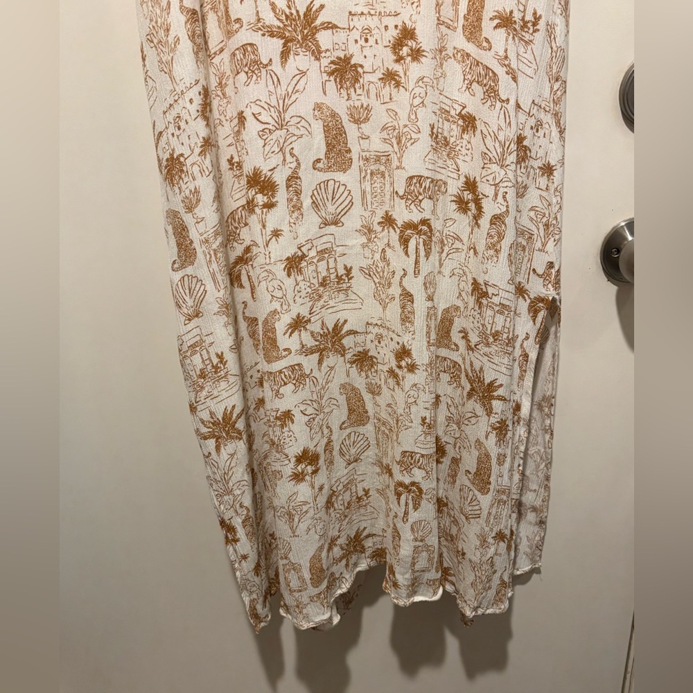 O'Neill Cream and Brown Patterned Dress - Picture 9 of 9